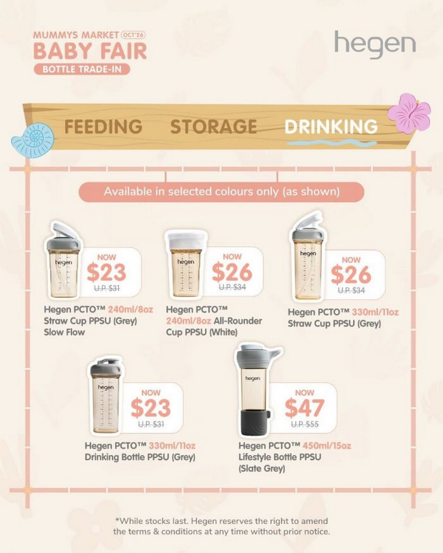 Hegen-Bottle-Trade-In-Promotion-at-Mummys-Market-Baby-Fair-3 2–4 October 2026: Hegen: Bottle Trade-In Promotion at Mummys Market Baby Fair, Singapore Expo Hall 5 Booth C02
