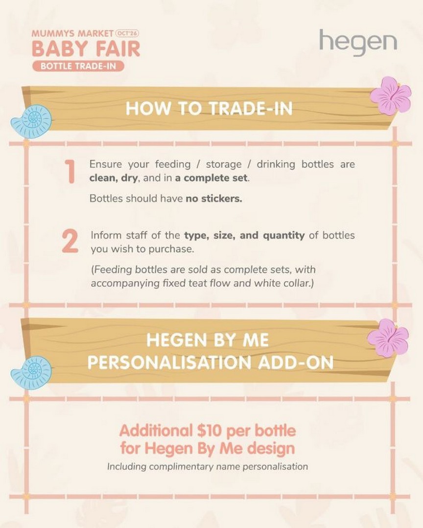 Hegen-Bottle-Trade-In-Promotion-at-Mummys-Market-Baby-Fair-5 2–4 October 2026: Hegen: Bottle Trade-In Promotion at Mummys Market Baby Fair, Singapore Expo Hall 5 Booth C02