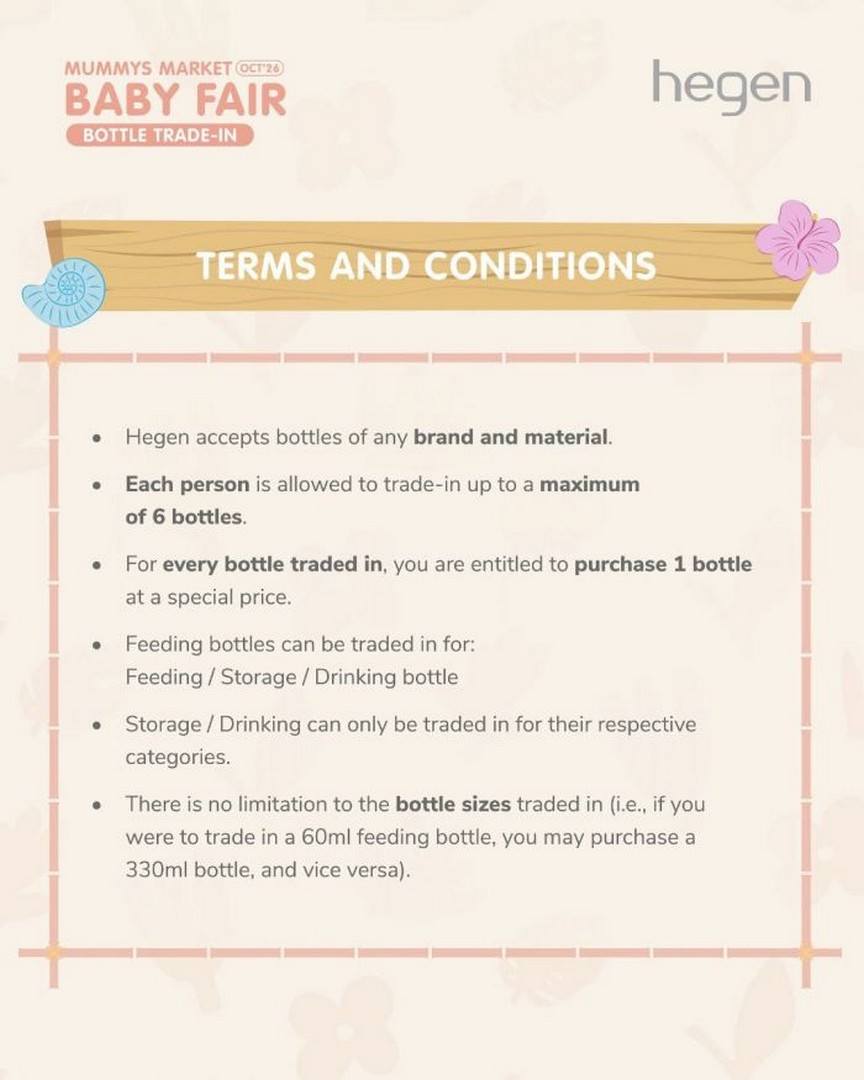 Hegen-Bottle-Trade-In-Promotion-at-Mummys-Market-Baby-Fair-6 2–4 October 2026: Hegen: Bottle Trade-In Promotion at Mummys Market Baby Fair, Singapore Expo Hall 5 Booth C02
