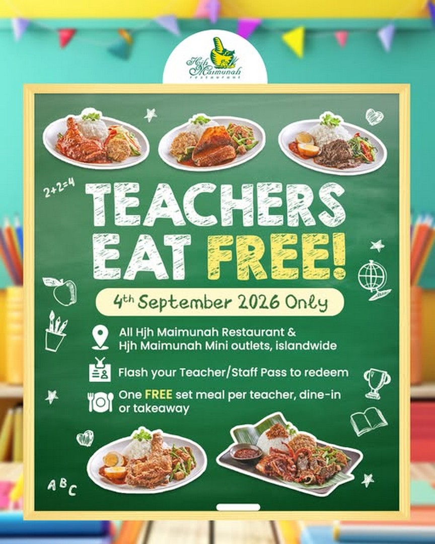 Hjh-Maimunah-Restaurant-Catering-Teachers-Day-Free-Set-Meal-Promotion 4 September 2026: Hjh Maimunah Restaurant & Catering: Teachers’ Day Free Set Meal Promotion for Teachers Across Singapore