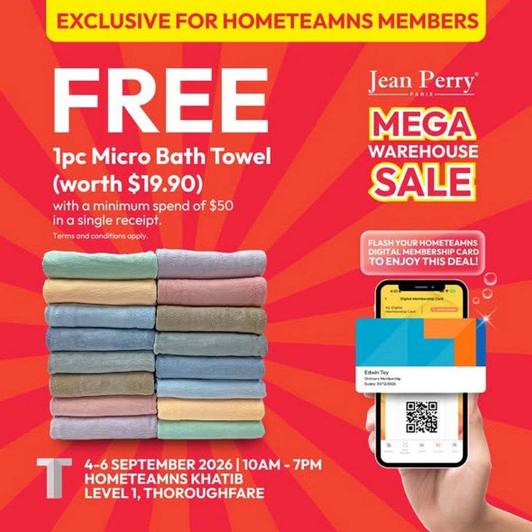 Jean-Perry-Mega-Warehouse-Sale-with-Up-to-90-OFF-2 4-6 September 2026: Jean Perry: Mega Warehouse Sale with Up to 90% OFF on Home & Living Products at HomeTeamNS Khatib