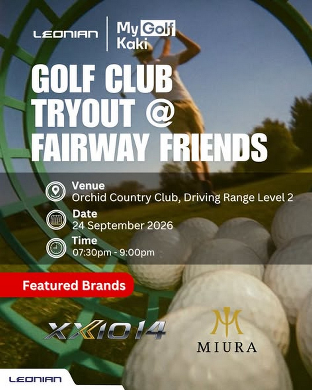 Leonian-Singapore-Golf-Club-Tryout-Promotion-at-Orchid-Country-Club 24 September 2026: Leonian Singapore: Golf Club Tryout Promotion at Orchid Country Club – Test XXIO 14 and Miura Clubs and Stand a Chance to Win a Replica Round Pouch