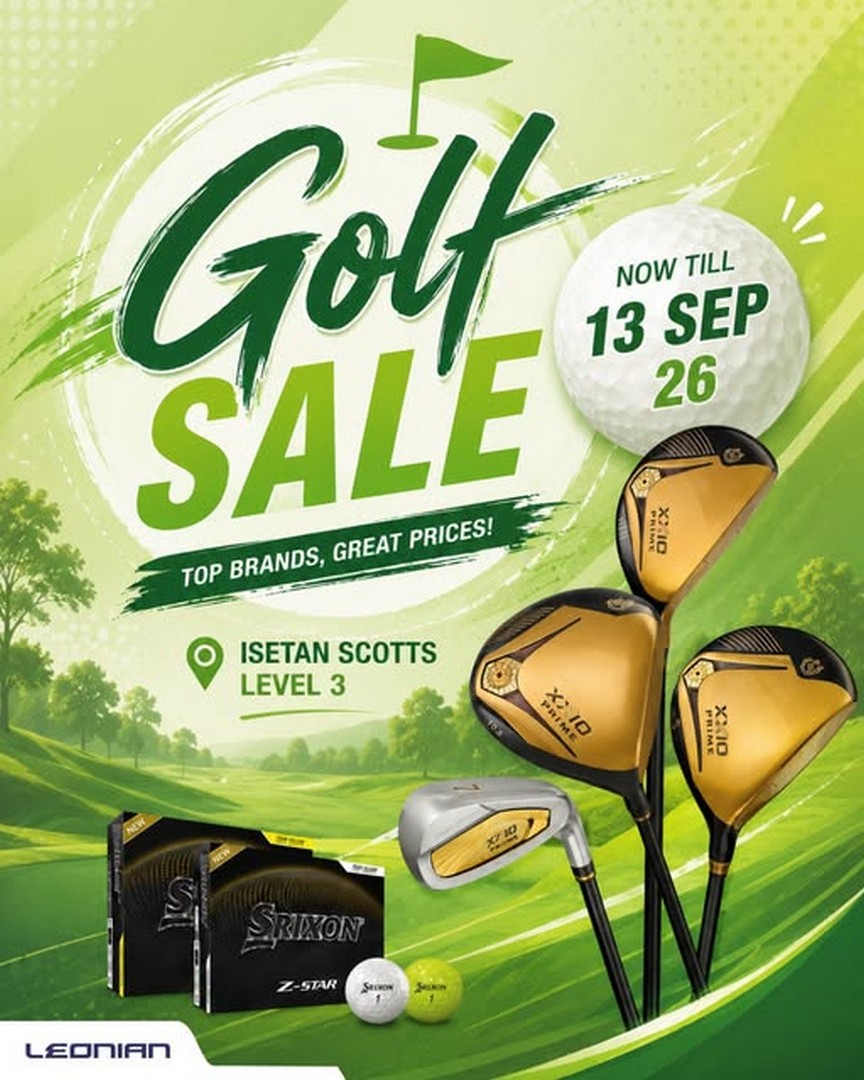 Leonian-Singapore-at-Isetan-Scotts-Golf-Sale 3-13 September 2026: Leonian Singapore at Isetan Scotts: Golf Sale with Deals on Selected Golf Equipment and Accessories