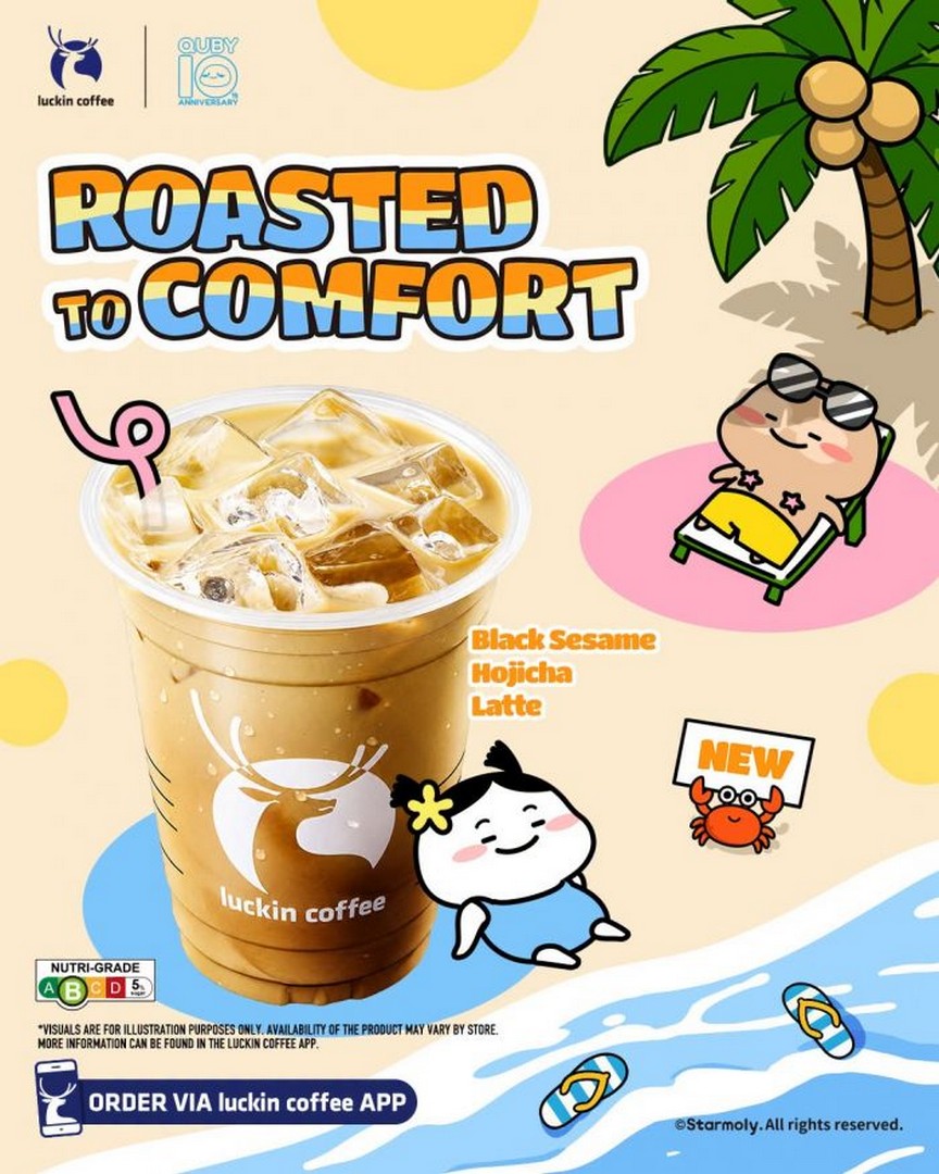 Luckin-Coffee-Black-Sesame-Hojicha-Latte-Promotion-with-Quby 17 September 2026 onwards: Luckin Coffee: Black Sesame Hojicha Latte Promotion with Quby at Participating Singapore Outlets