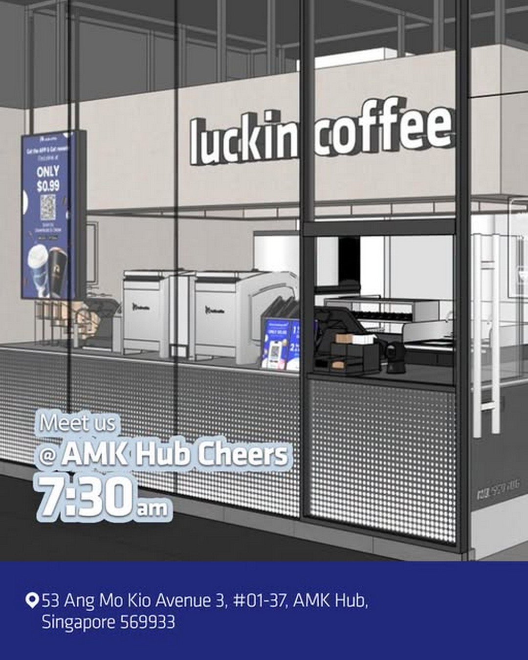 Luckin-Coffee-Singapore-1-for-1-Grand-Opening-Promotion 3-16 September 2026: Luckin Coffee Singapore: 1-for-1 Grand Opening Promotion at AMK Hub Cheers, Plus First Cup at $0.99