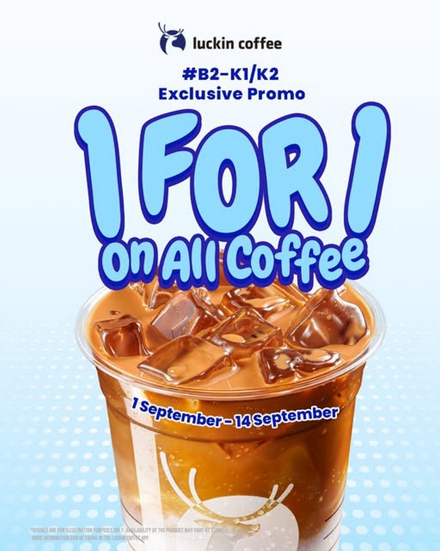 Luckin-Coffee-Singapore-Grand-Opening-1-for-1-Coffee-Promotion 1–14 September 2026: Luckin' Coffee Singapore Grand Opening 1-for-1 Coffee Promotion at CSM – Limited-Time Opening Deal