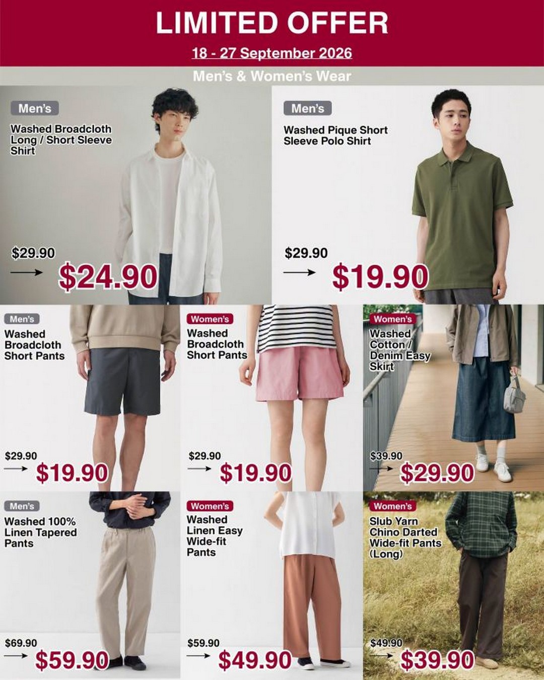 MUJI-Limited-Time-Promotion-on-Clothing-Skincare-Homeware-3 18-27 September 2026: MUJI: Limited-Time Promotion on Clothing, Skincare, Homeware and Everyday Essentials at Selected Stores