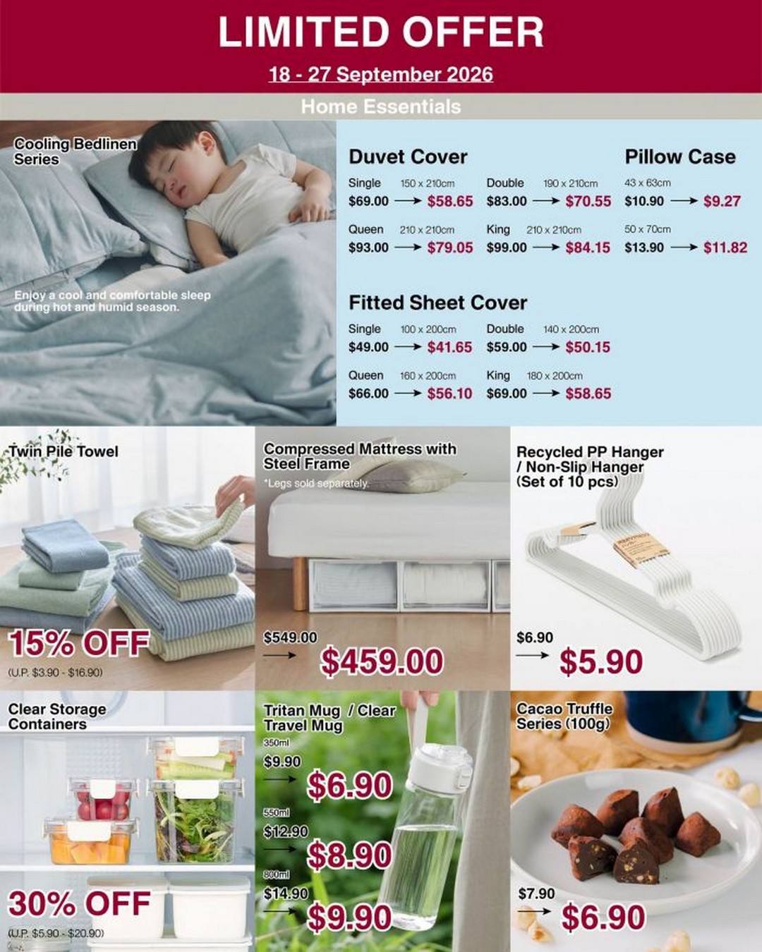 MUJI-Limited-Time-Promotion-on-Clothing-Skincare-Homeware-5 18-27 September 2026: MUJI: Limited-Time Promotion on Clothing, Skincare, Homeware and Everyday Essentials at Selected Stores