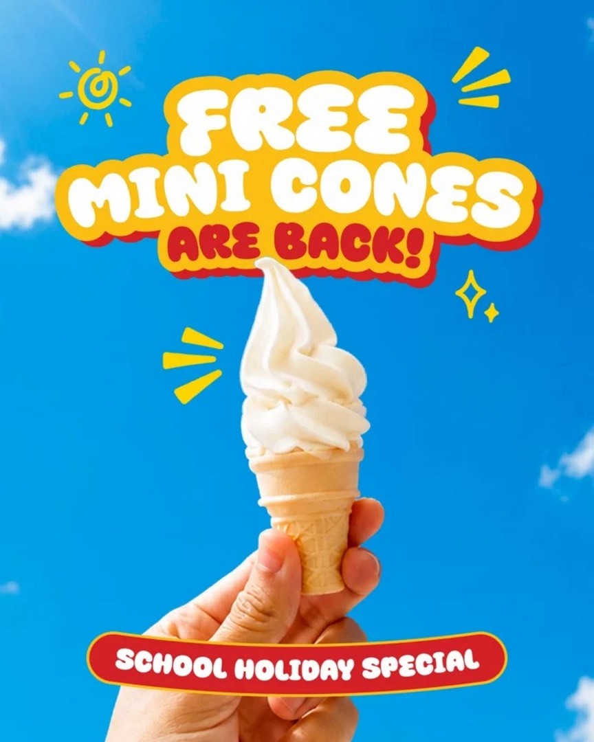 McDonalds-Singapore-Free-Mini-Cone-School-Holiday-Promotion-for-Kids 7-13 September 2026: McDonald’s Singapore: Free Mini Cone School Holiday Promotion for Kids