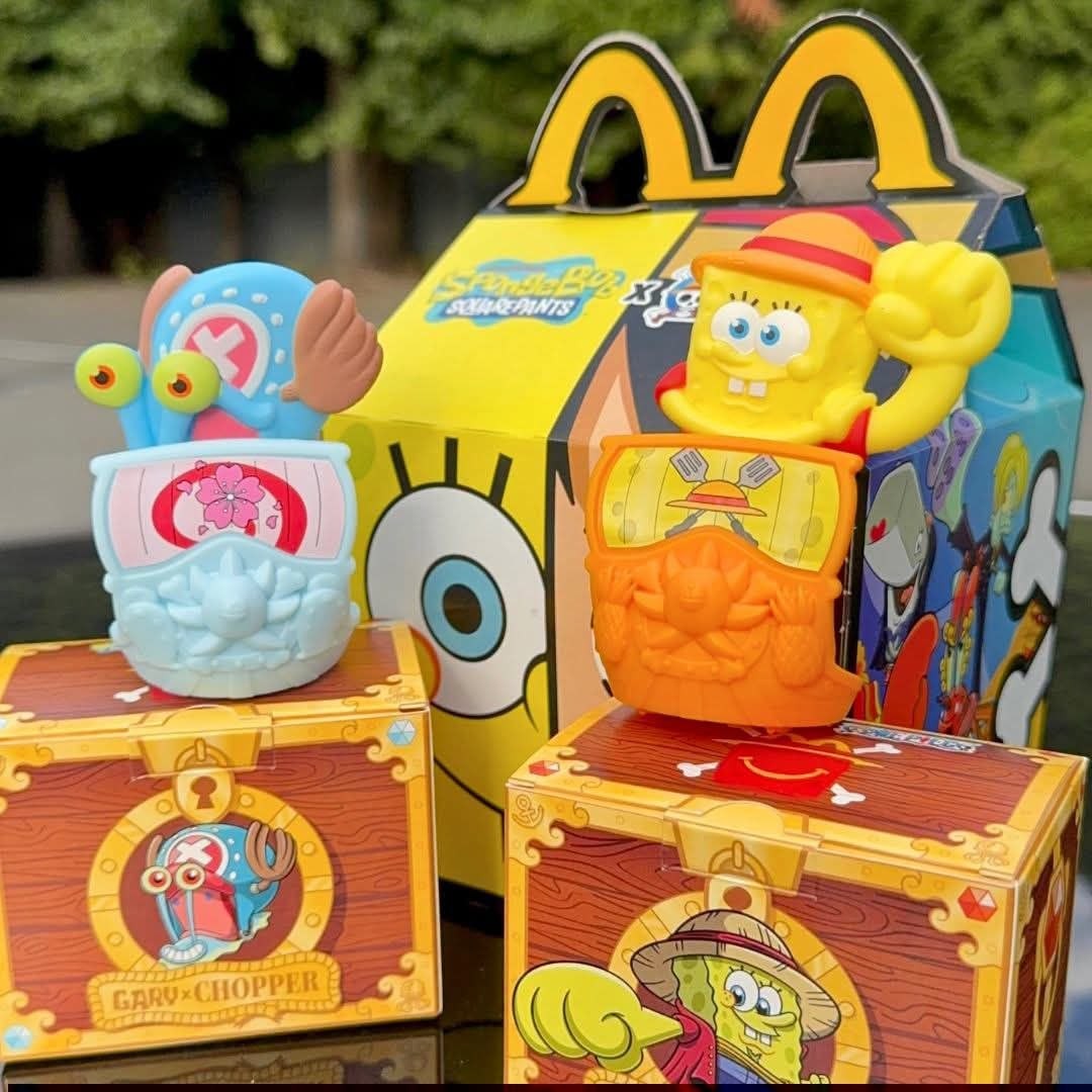 McDonalds-Singapore-SpongeBob-SquarePants-x-One-Piece-Happy-Meal-Toys-Promotion-3 11 September 2026 onwards: McDonald’s Singapore: SpongeBob SquarePants x One Piece Happy Meal Toys Promotion, Limited-Edition Crossover Collectibles