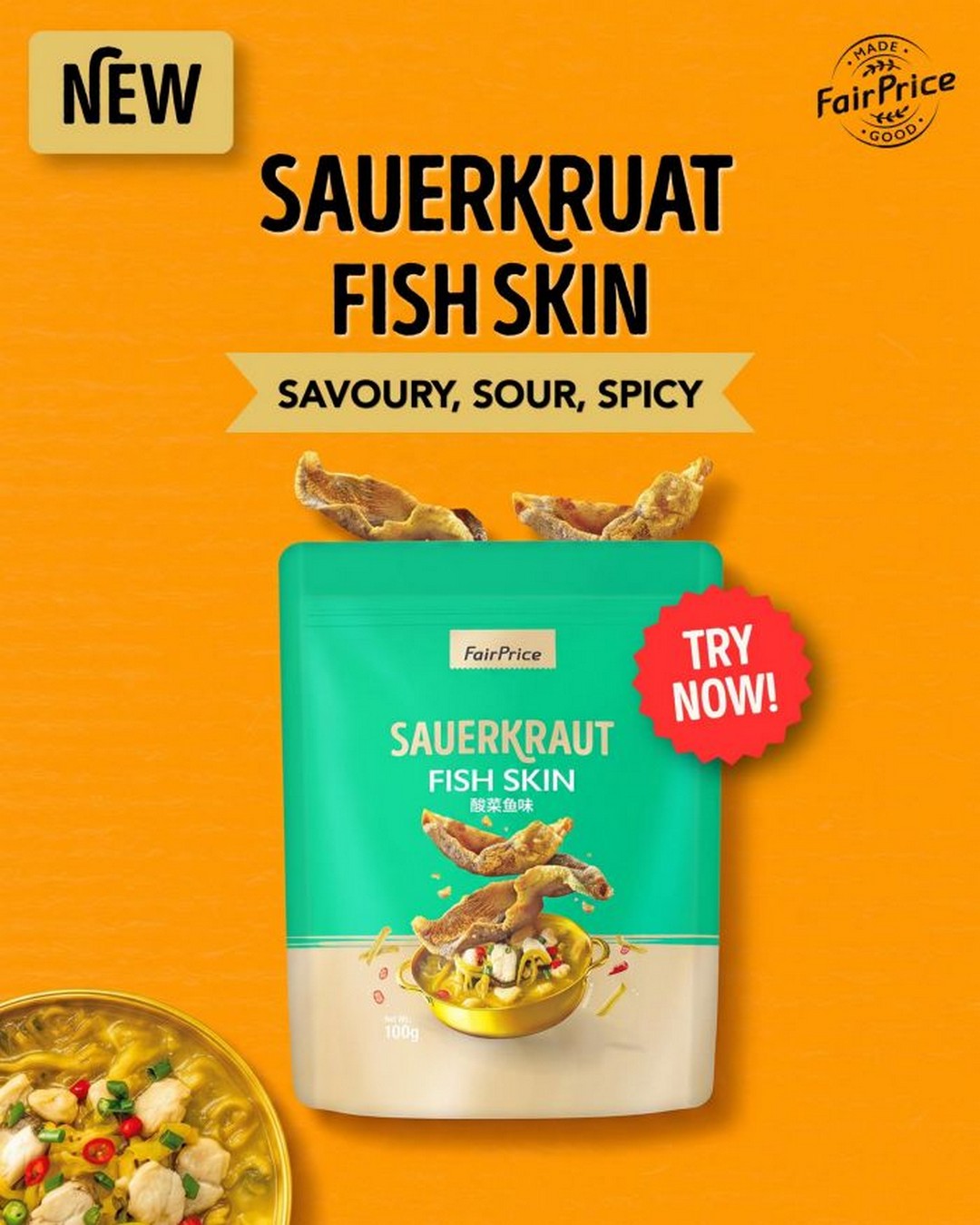NTUC-FairPrice-Fish-Skin-Snacks-New-Launch-Promotion-1 5 September 2026 onwards: NTUC FairPrice: Fish Skin Snacks New Launch Promotion – Try New Mala and Sauerkraut Fish Skin Snacks