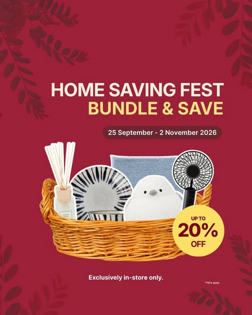 Nitori-Singapore-Home-Saving-Fest-Bundle-Save-Promotion 25 September-2 October 2026: Nitori Singapore: Home Saving Fest Bundle & Save Promotion with Up to 20% Off In-Store