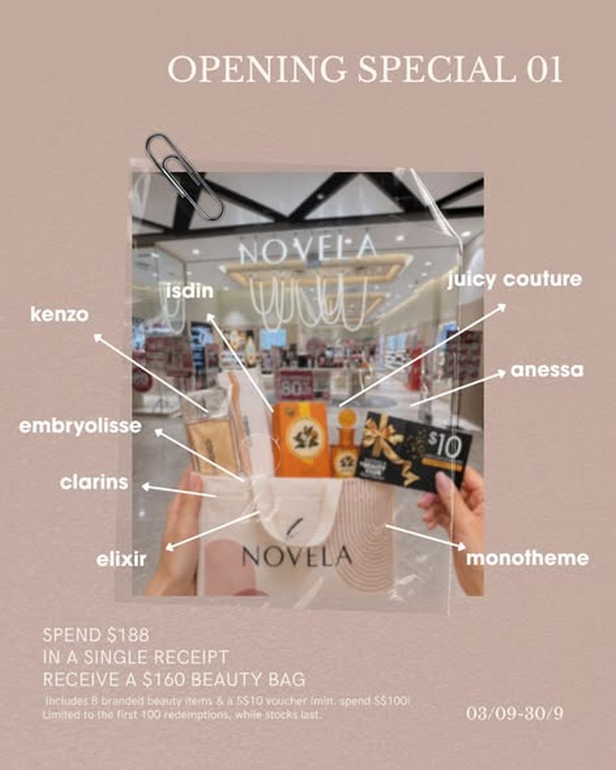 Novela-Singapore-Beauty-Promotion-at-Changi-City-Point-1 3-16 September 2026: Novela Singapore: Beauty Promotion at Changi City Point with Exclusive Beauty Bag Worth $160 and Mooncake Gift Set