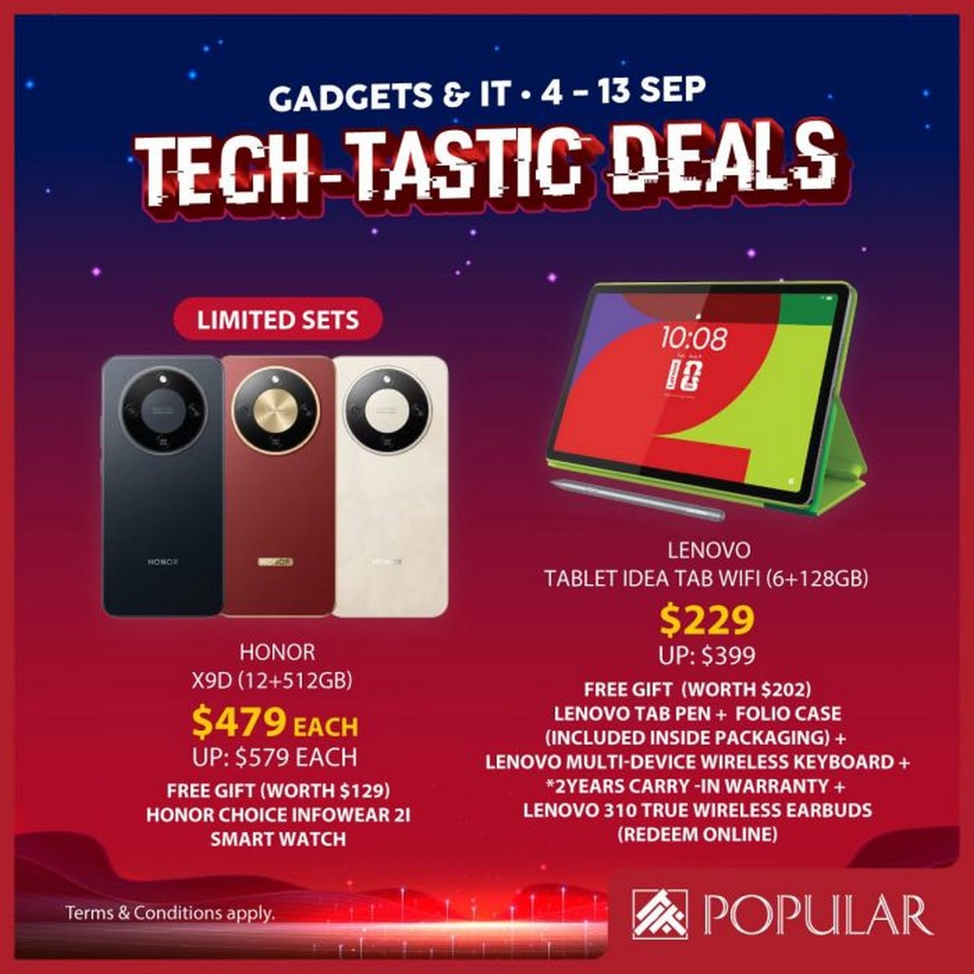 POPULAR-Singapore-Tech-Tastic-Sale-Promotion-with-Up-to-70-2 4-13 September 2026: POPULAR Singapore: Tech-Tastic Sale Promotion with Up to 70% Off Gadgets, Laptops, Tablets, Audio Gear and IT Essentials