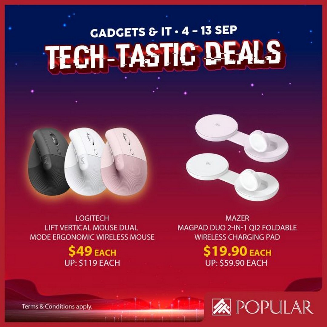POPULAR-Singapore-Tech-Tastic-Sale-Promotion-with-Up-to-70-3 4-13 September 2026: POPULAR Singapore: Tech-Tastic Sale Promotion with Up to 70% Off Gadgets, Laptops, Tablets, Audio Gear and IT Essentials