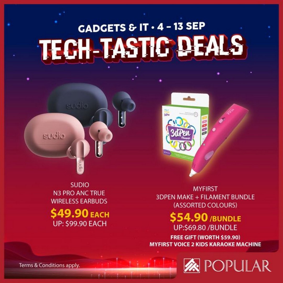 POPULAR-Singapore-Tech-Tastic-Sale-Promotion-with-Up-to-70-4 4-13 September 2026: POPULAR Singapore: Tech-Tastic Sale Promotion with Up to 70% Off Gadgets, Laptops, Tablets, Audio Gear and IT Essentials