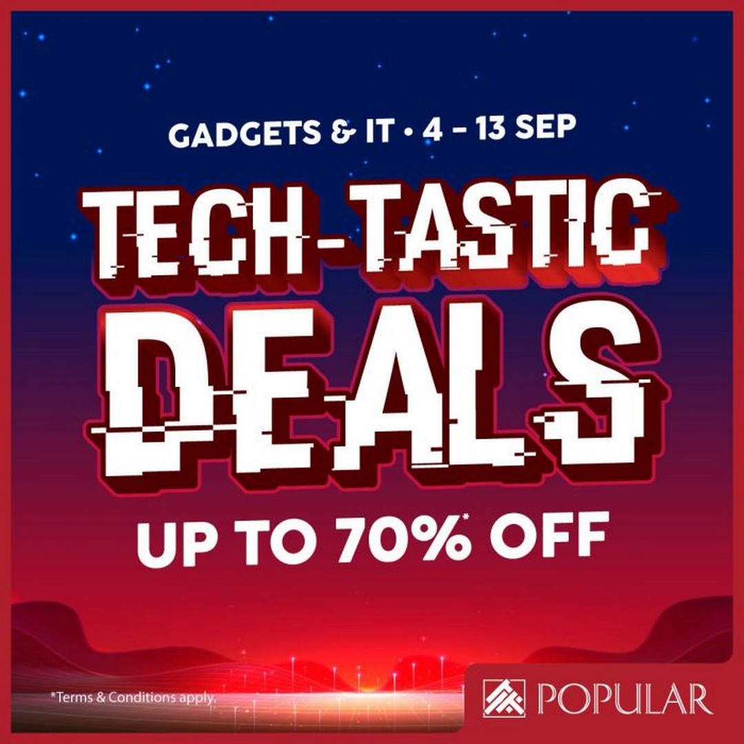 POPULAR-Singapore-Tech-Tastic-Sale-Promotion-with-Up-to-70 4-13 September 2026: POPULAR Singapore: Tech-Tastic Sale Promotion with Up to 70% Off Gadgets, Laptops, Tablets, Audio Gear and IT Essentials