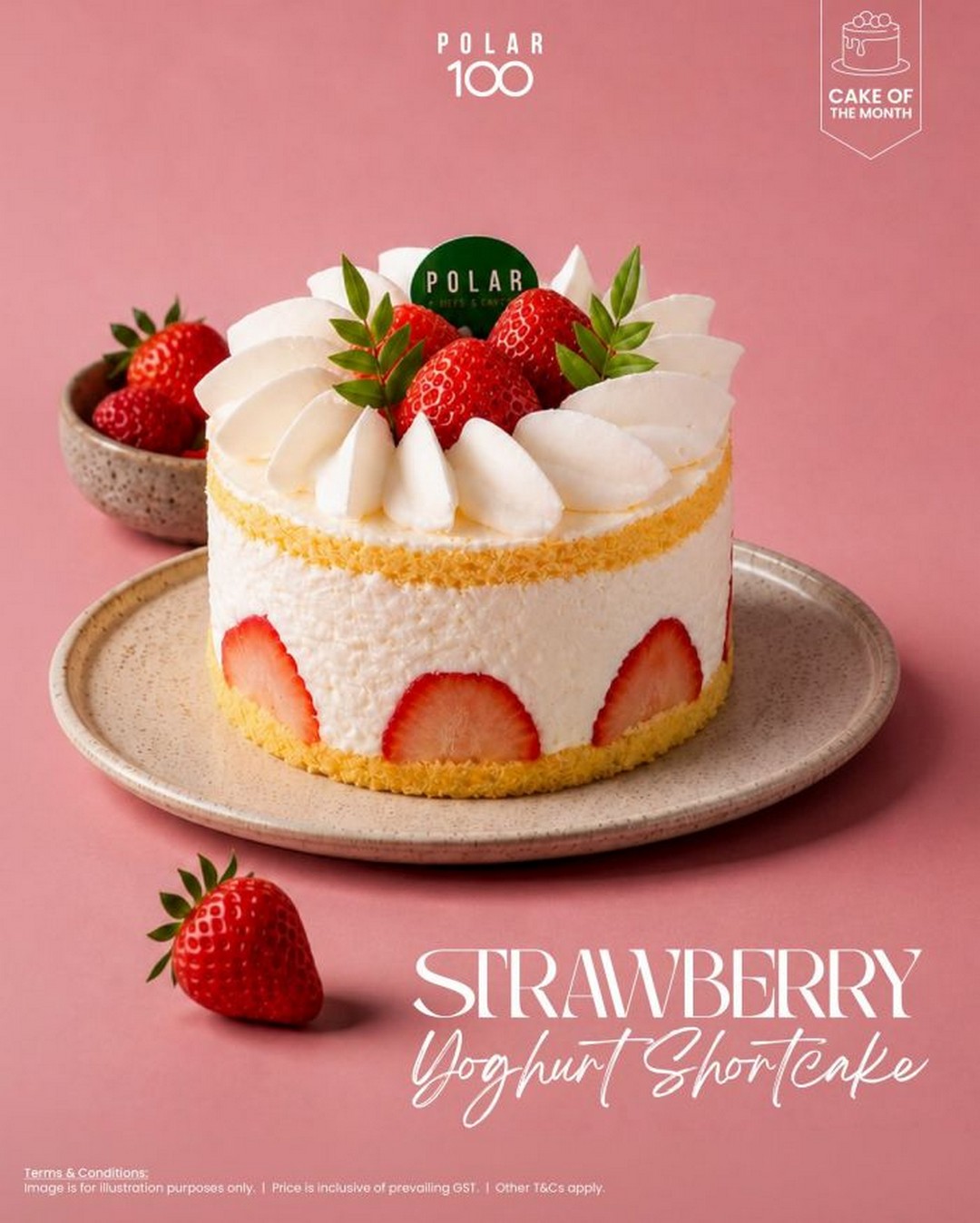 Polar-Puffs-Cakes-Strawberry-Yoghurt-Shortcake-Promotion 5 September 2026 onwards: Polar Puffs & Cakes Strawberry Yoghurt Shortcake Promotion with 2 Free Curry Potato Puffs