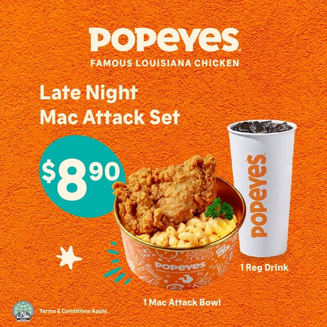 Popeyes-Singapore-Late-Night-Crunch-Promotion-2 7 September 2026 onwards: Popeyes Singapore: Late Night Crunch Promotion with Supper Sets from $8.90