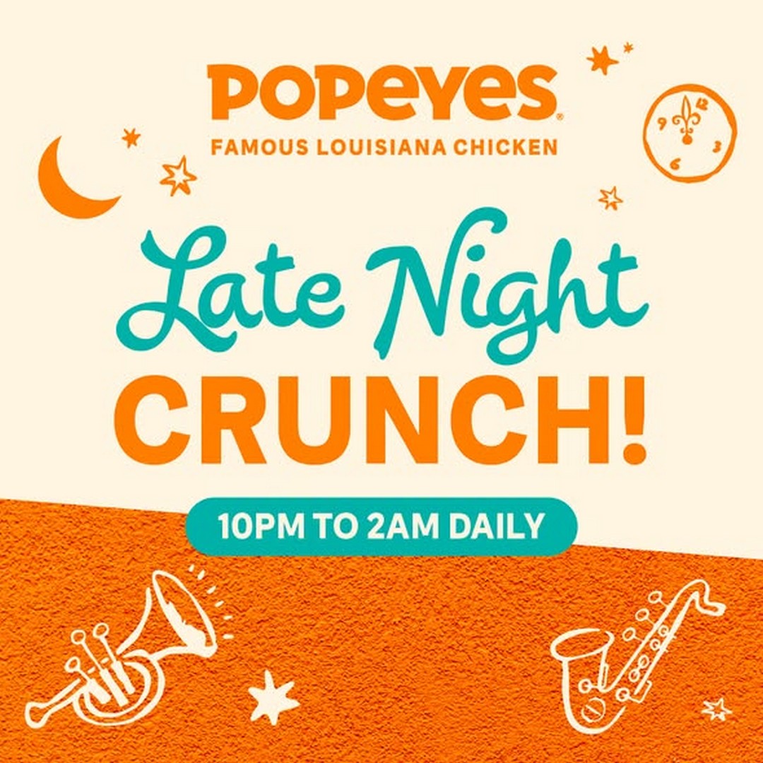 Popeyes-Singapore-Late-Night-Crunch-Promotion 7 September 2026 onwards: Popeyes Singapore: Late Night Crunch Promotion with Supper Sets from $8.90