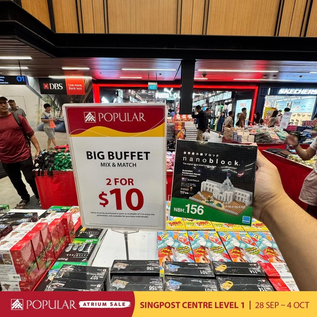 Popular-Bookstore-Atrium-Sale-Promotion-Up-to-70-Off-16 30 September-4 October 2026: Popular Bookstore: Atrium Sale Promotion Up to 70% Off Books, Stationery and More at SingPost Centre Level 1