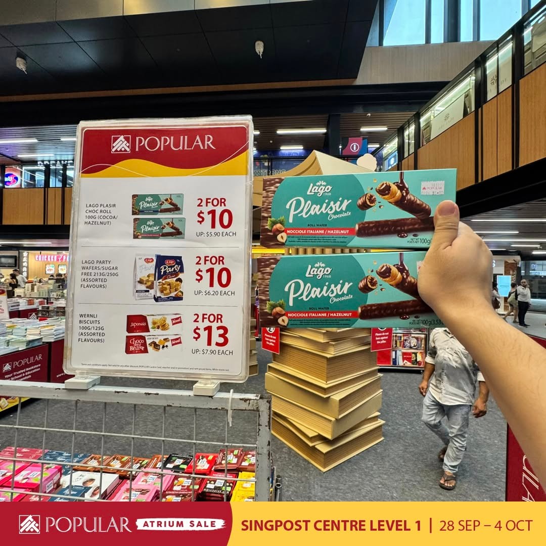 Popular-Bookstore-Atrium-Sale-Promotion-Up-to-70-Off-4 30 September-4 October 2026: Popular Bookstore: Atrium Sale Promotion Up to 70% Off Books, Stationery and More at SingPost Centre Level 1