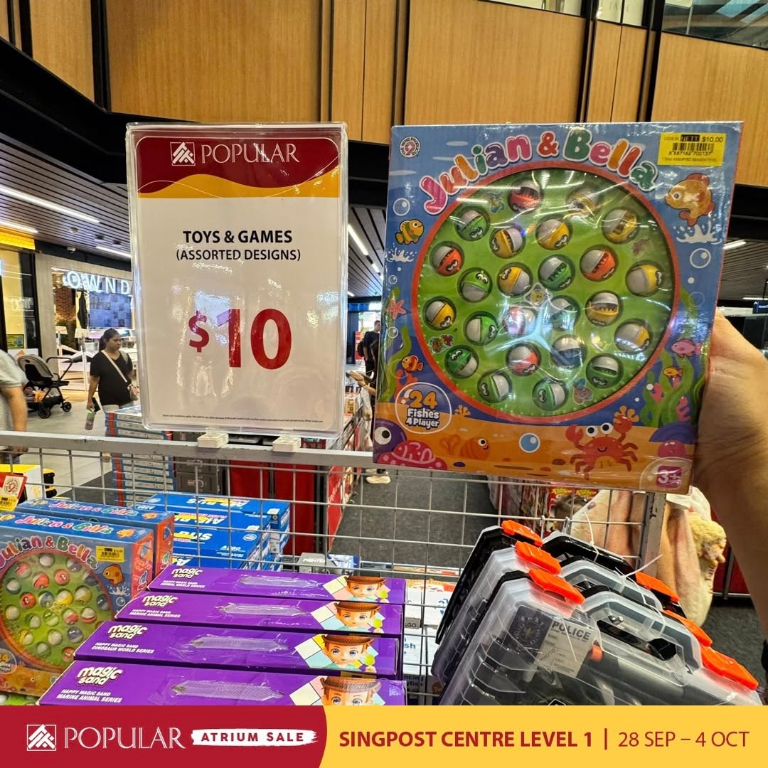 Popular-Bookstore-Atrium-Sale-Promotion-Up-to-70-Off-6 30 September-4 October 2026: Popular Bookstore: Atrium Sale Promotion Up to 70% Off Books, Stationery and More at SingPost Centre Level 1