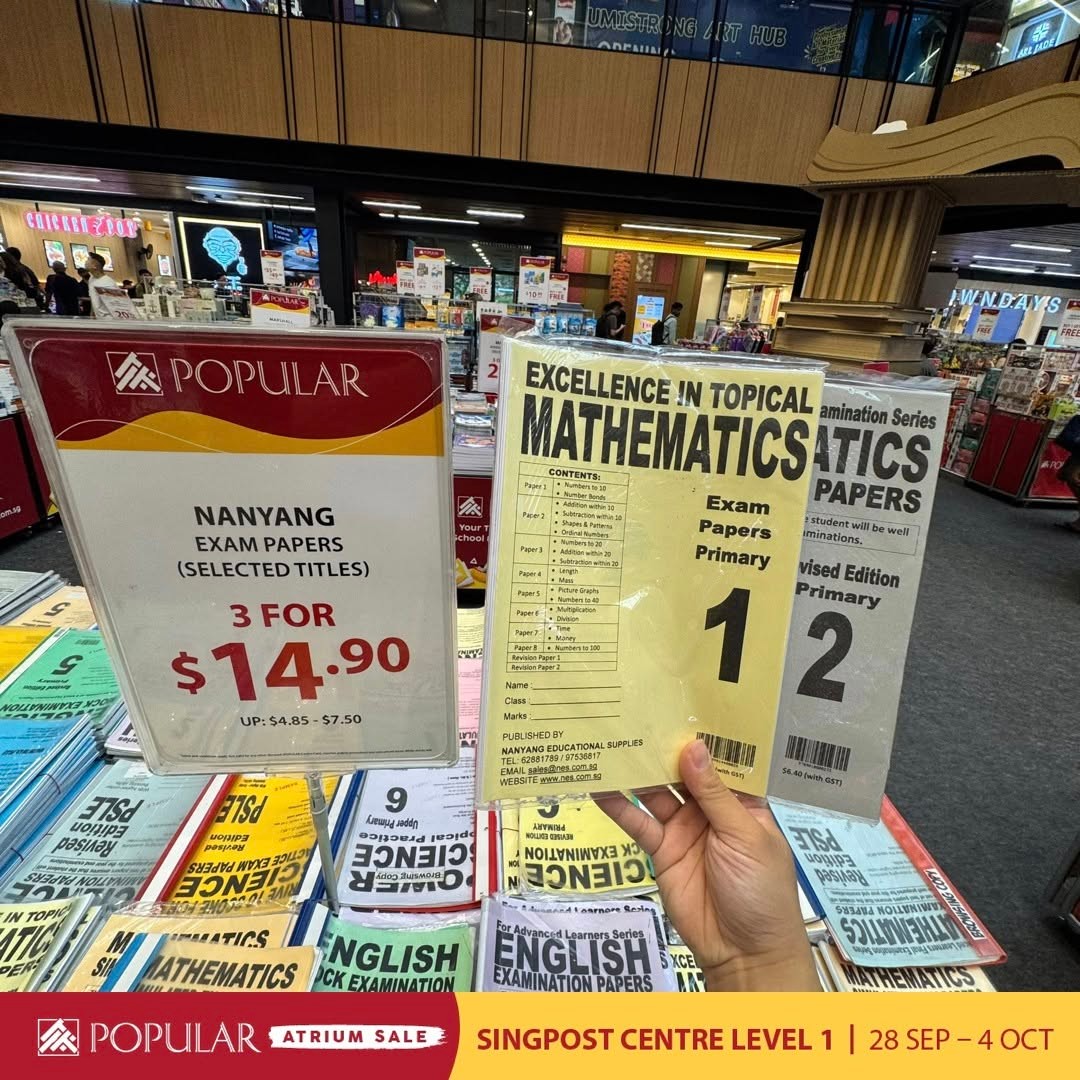 Popular-Bookstore-Atrium-Sale-Promotion-Up-to-70-Off-7 30 September-4 October 2026: Popular Bookstore: Atrium Sale Promotion Up to 70% Off Books, Stationery and More at SingPost Centre Level 1