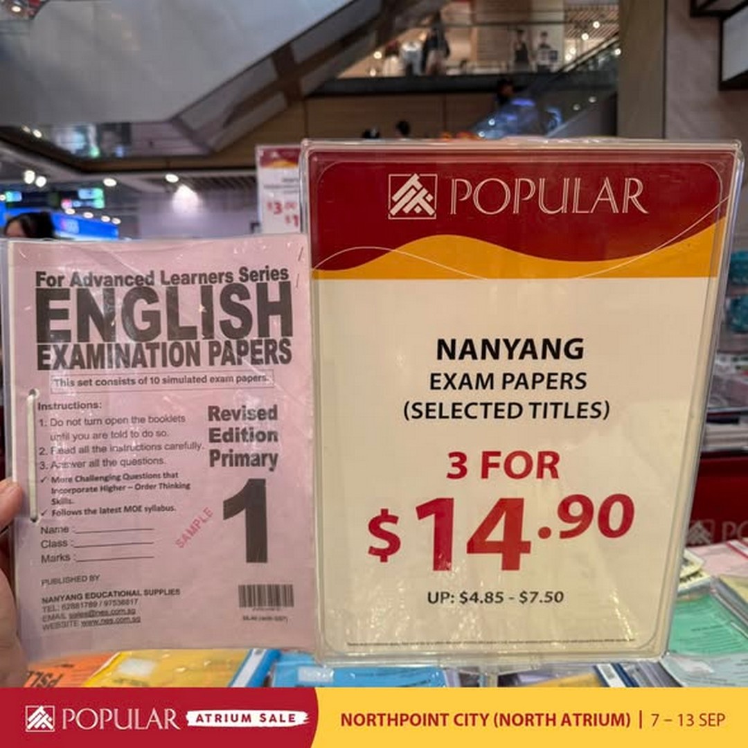 Popular-Bookstore-Singapore-Popular-Atrium-Sale-with-Up-to-70-Off-2-1 Now till 13 September 2026: Popular Bookstore Singapore: Popular Atrium Sale with Up to 70% Off Books, Stationery and More at Northpoint City