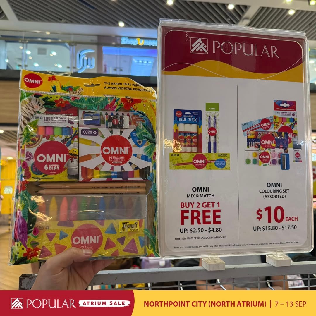 Popular-Bookstore-Singapore-Popular-Atrium-Sale-with-Up-to-70-Off-7-1 Now till 13 September 2026: Popular Bookstore Singapore: Popular Atrium Sale with Up to 70% Off Books, Stationery and More at Northpoint City