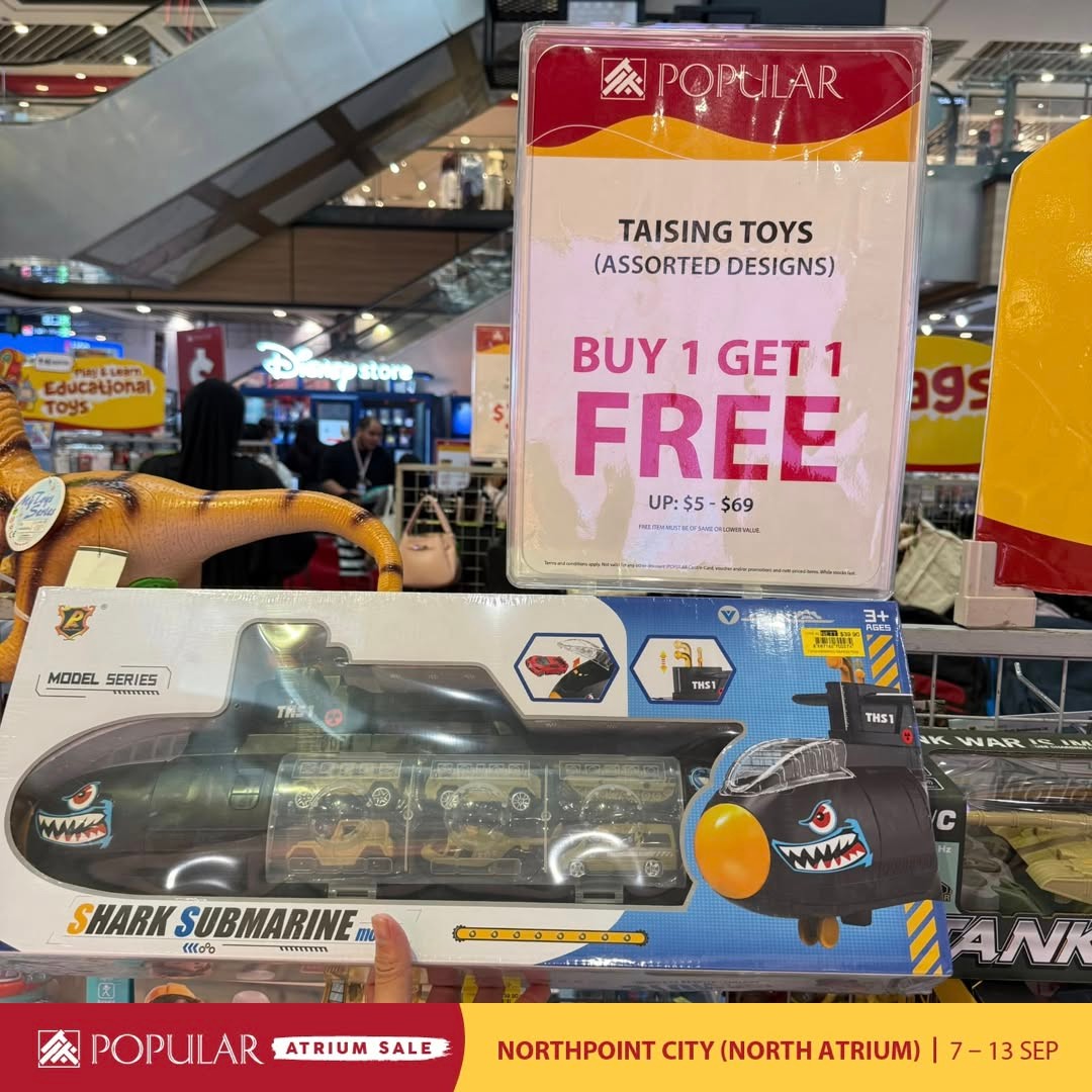 Popular-Bookstore-Singapore-Popular-Atrium-Sale-with-Up-to-70-Off-9-1 Now till 13 September 2026: Popular Bookstore Singapore: Popular Atrium Sale with Up to 70% Off Books, Stationery and More at Northpoint City