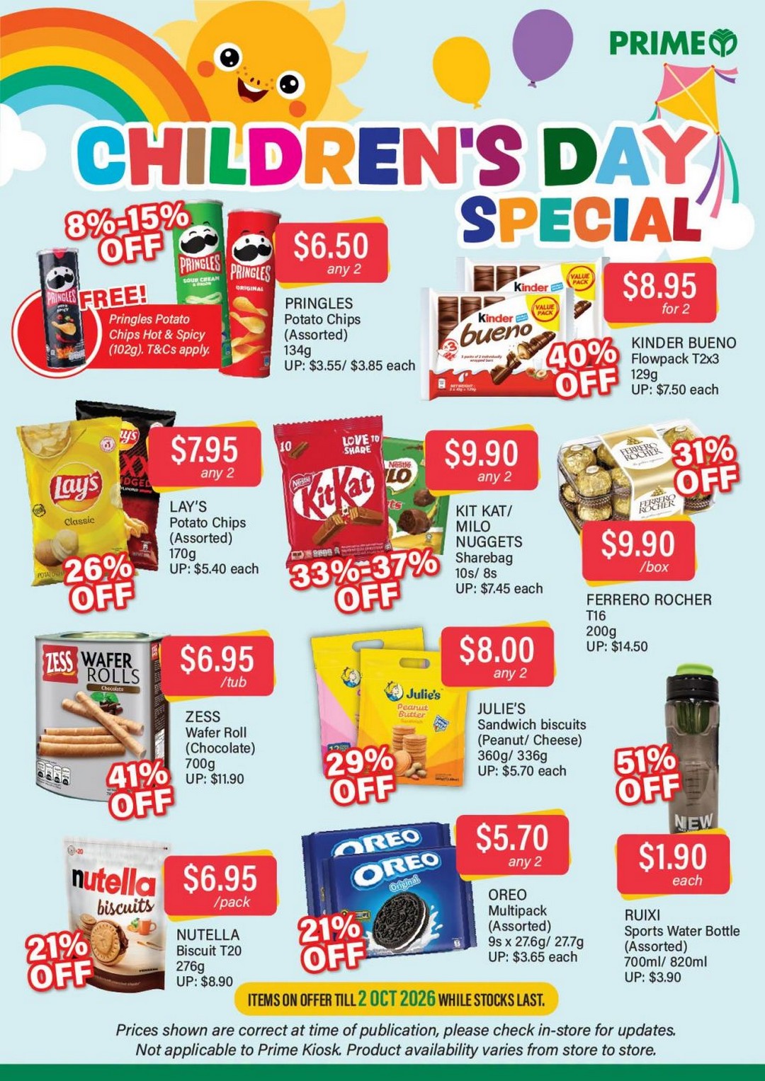 Prime-Supermarket-Childrens-Day-Promotion-–-Up-to-51-OFF Now till 2 October 2026: Prime Supermarket: Children's Day Promotion – Up to 51% OFF on Snacks, Chocolates, Biscuits and More