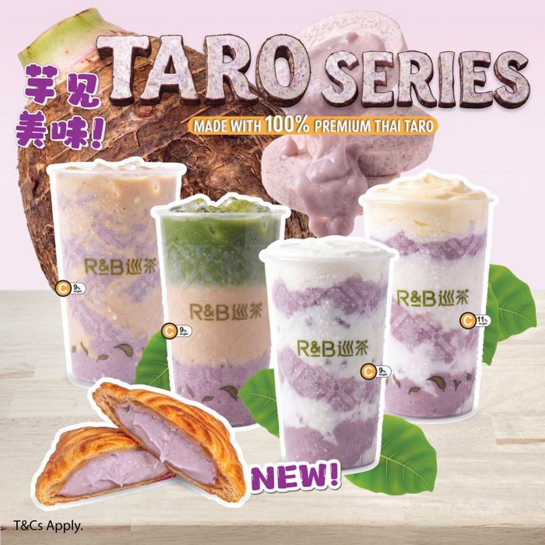 RB-Tea-Singapore-Taro-Series-Promotion-with-100-Premium-Thai 5 September 2026 onwards: R&B Tea Singapore: Taro Series Promotion with 100% Premium Thai Taro Drinks and Taro Croissties