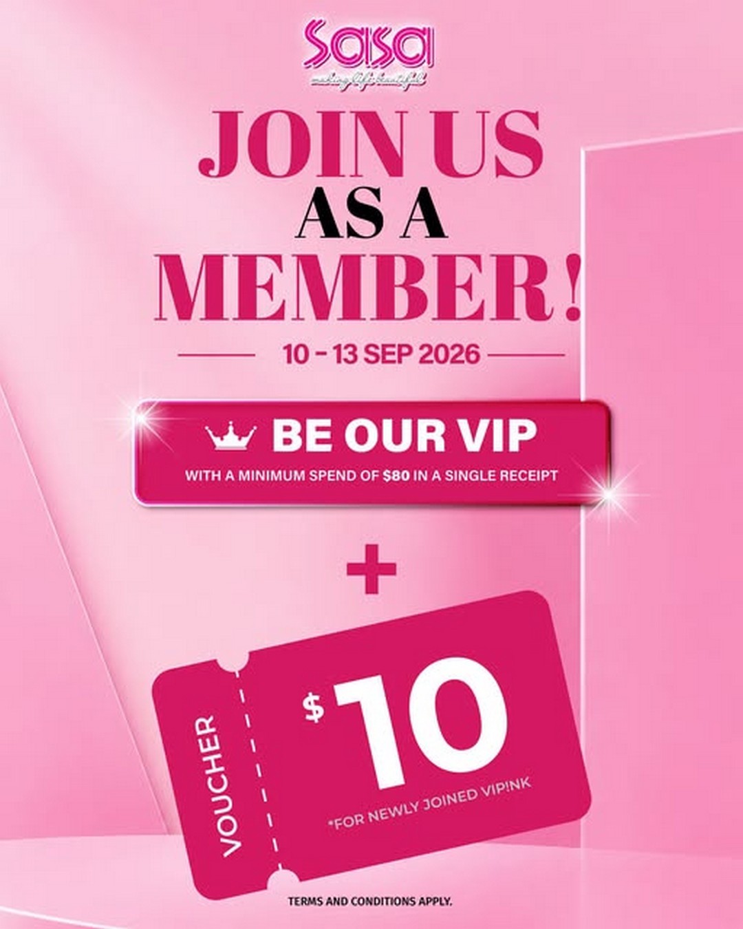 SaSa-Singapore-VIP-Promotion-with-10-Voucher-for-New-Members-1 10-13 September 2026: SaSa Singapore: VIP Promotion with $10 Voucher for New Members