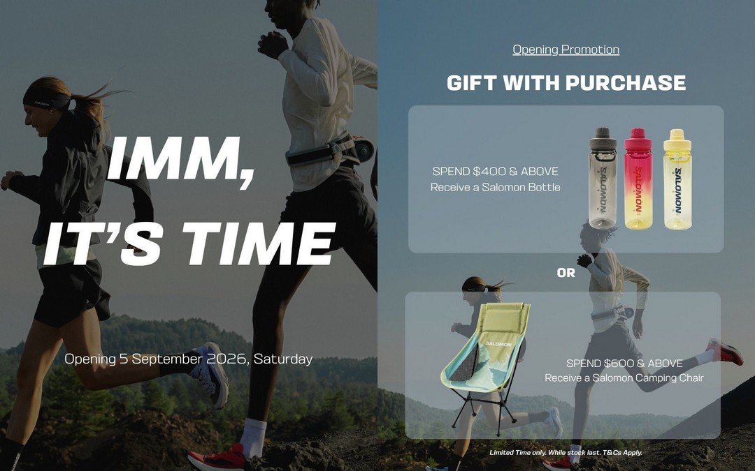 Salomon-Singapore-Up-to-50-OFF-at-New-IMM-Outlet 5 September 2026: Salomon Singapore: Up to 50% OFF at New IMM Outlet with Opening Gifts Promotion
