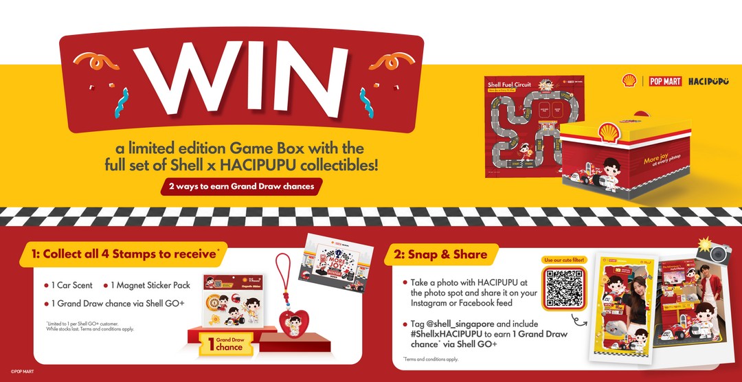 Shell-Singapore-x-POP-MART-HACIPUPU-Little-Racer-Collectibles-3 15 September 2026 onwards: Shell Singapore x POP MART, HACIPUPU Little Racer Collectibles from $24.90, Promotion and Four-Station Stamp Hunt