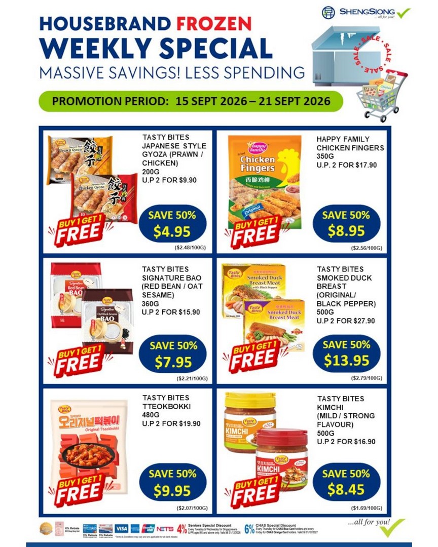 Sheng-Siong-Supermarket-Housebrand-Frozen-Weekly-Special-Promotion 15-21 September 2026: Sheng Siong Supermarket: Housebrand Frozen Weekly Special Promotion