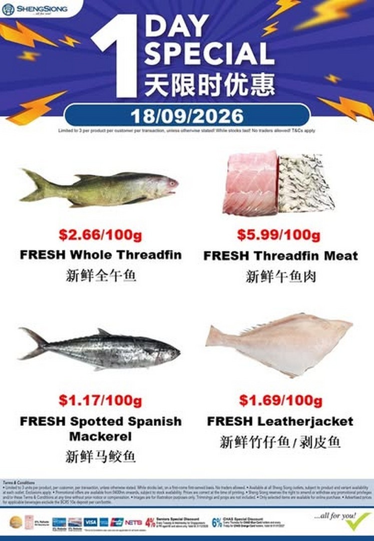 Sheng-Siong-Supermarket-Seafood-Specials-Promotion-1-2 18 September 2026: Sheng Siong Supermarket: Seafood Specials Promotion for Fresh Catch-of-the-Day Bargains