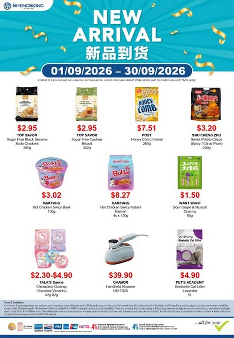 Sheng-Siong-Supermarket-September-New-Arrivals-Promotion-1 1-30 September 2026: Sheng Siong Supermarket: September New Arrivals Promotion with Fresh Finds and Exciting New Flavours