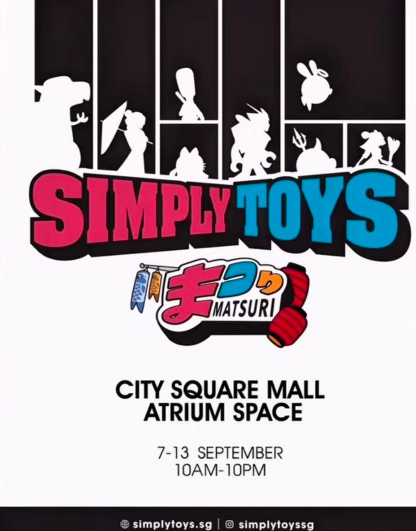 Simply-Toys-Matsuri-Pop-Up-Sale-with-Collectibles-2 7-13 September 2026: Simply Toys: Matsuri Pop-Up Sale with Collectibles from $10, Up to 50% Off and More at City Square Mall