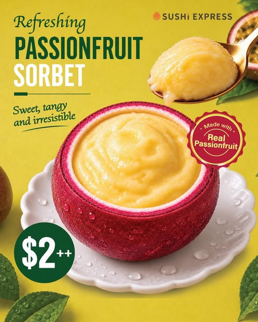 Sushi-Express-Singapore-New-Passionfruit-Dessert-Promotion 3 September 2026 onwards: Sushi Express Singapore, New Passionfruit Dessert Promotion at Selected Outlets