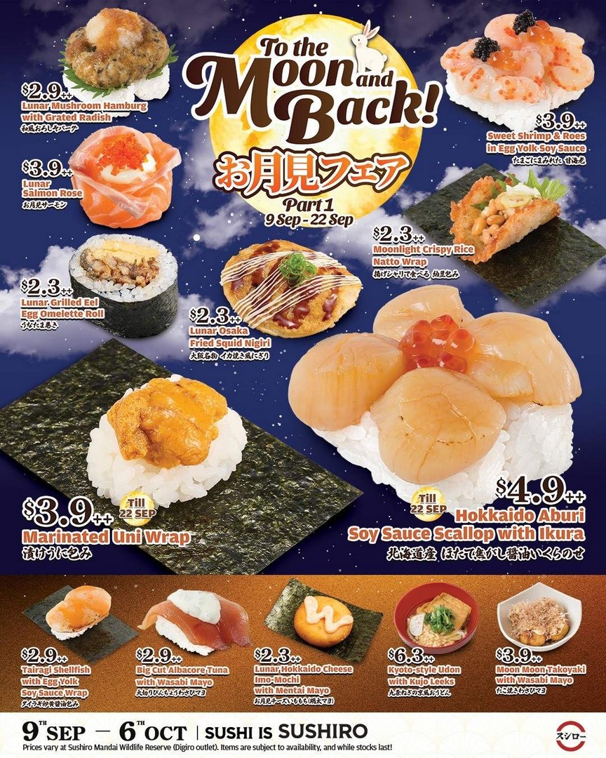 Sushiro-To-The-Moon-and-Back-Promotion 9 September-6 October 2026: Sushiro: To The Moon and Back Promotion from $2.30, Featuring Limited-Time Sushi at Sushiro Outlets