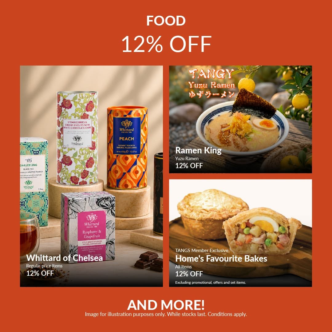 TANGS-Sale-Promotion-with-Up-to-60-Off-Home-Fashion-4 29 September-4 October 2026: TANGS: Sale Promotion with Up to 60% Off Home & Fashion, Beauty Savings and 12% Off Food & Wellness