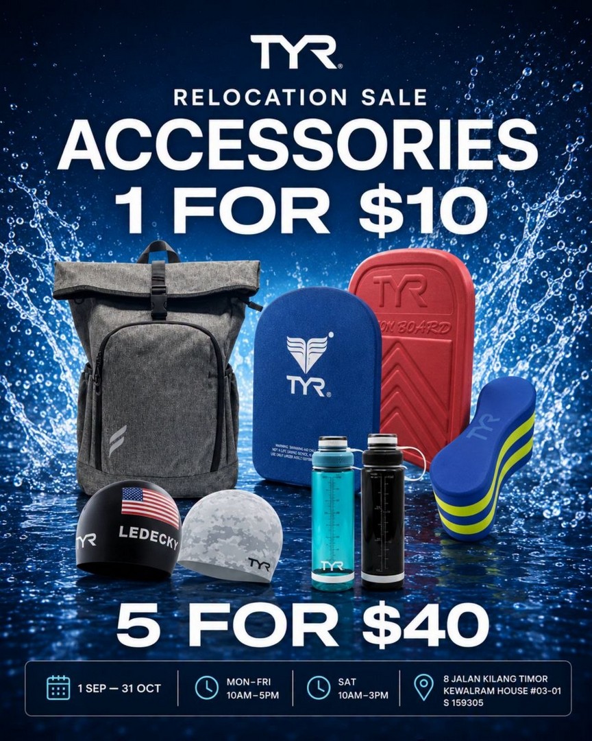 TYR-Singapore-Massive-Relocation-Clearance-Sale-3 1 September-31 October 2026: TYR Singapore: Massive Relocation Clearance Sale with Up to 80% OFF Swimwear, Apparel and Accessories