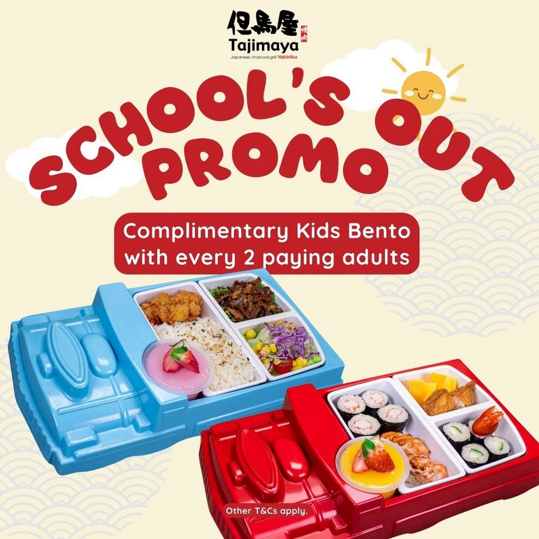 Tajimaya-Yakiniku-Schools-Out-Complimentary-Kids-Bento-Promotion 1-30 September 2026: Tajimaya Yakiniku: School's Out Complimentary Kids Bento Promotion, Free Kids Meal with Two Paying Adults at Great World