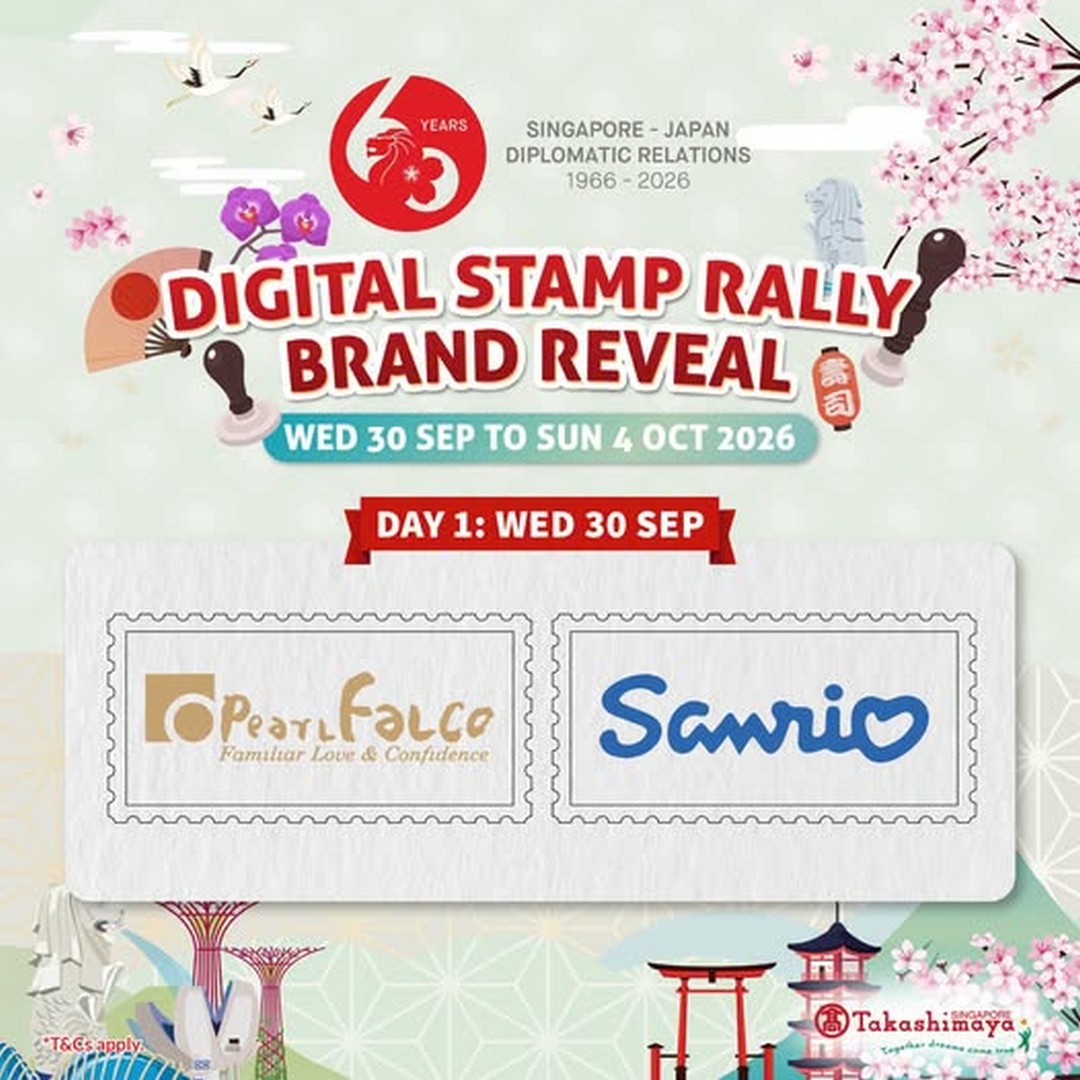 Takashimaya-SJ60-Digital-Stamp-Rally-Promotion 29 September-11 October 2026: Takashimaya: SJ60 Digital Stamp Rally Promotion at Takashimaya Square B2, Collect 2 Digital Stamps to Redeem a $10 Event Voucher