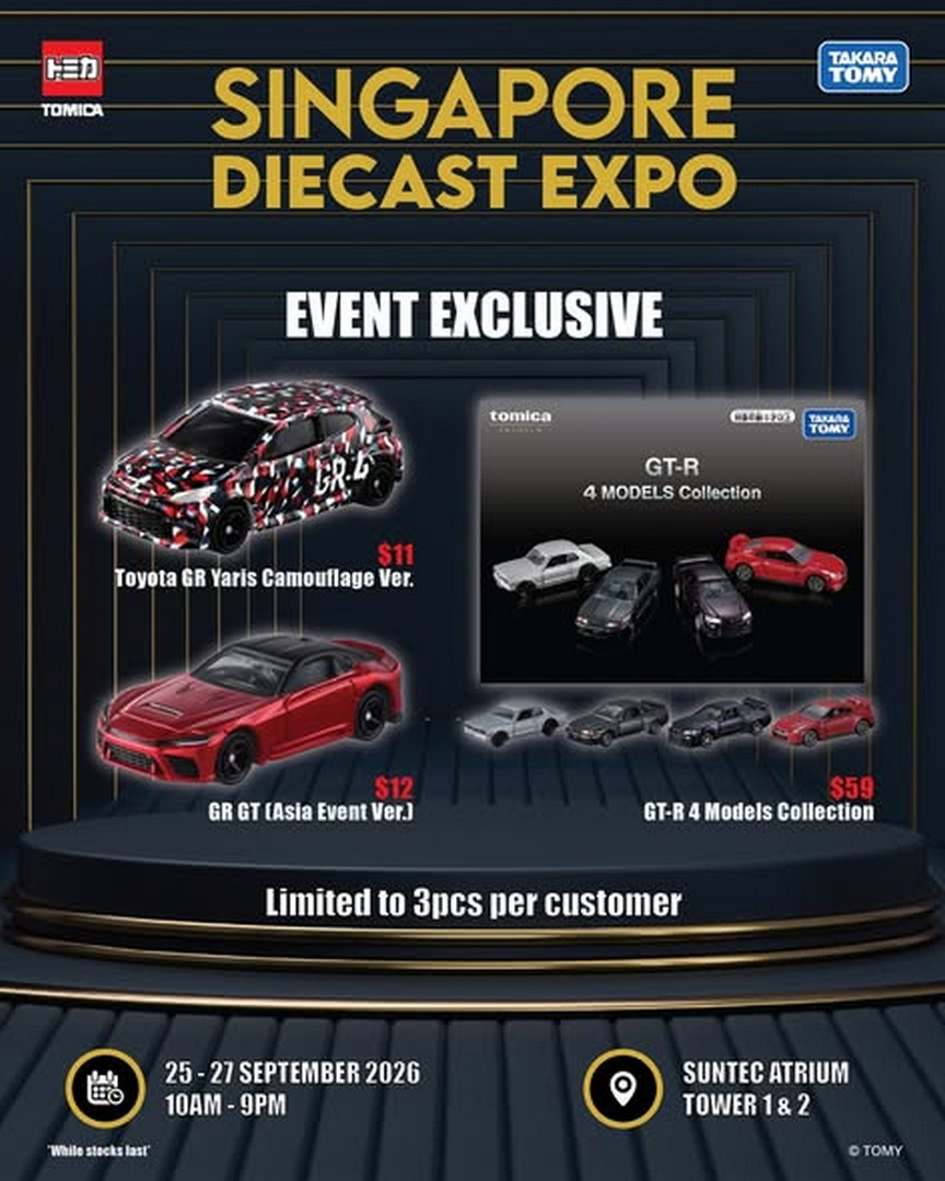 Tomica-Singapore-Singapore-Die-cast-Expo-2026-Promotion-3 25-27 September 2026: Tomica Singapore: Singapore Die-cast Expo 2026 Promotion at Suntec City Atrium with Limited-Edition Die-casts, Gifts With Purchase and $5 Event Models