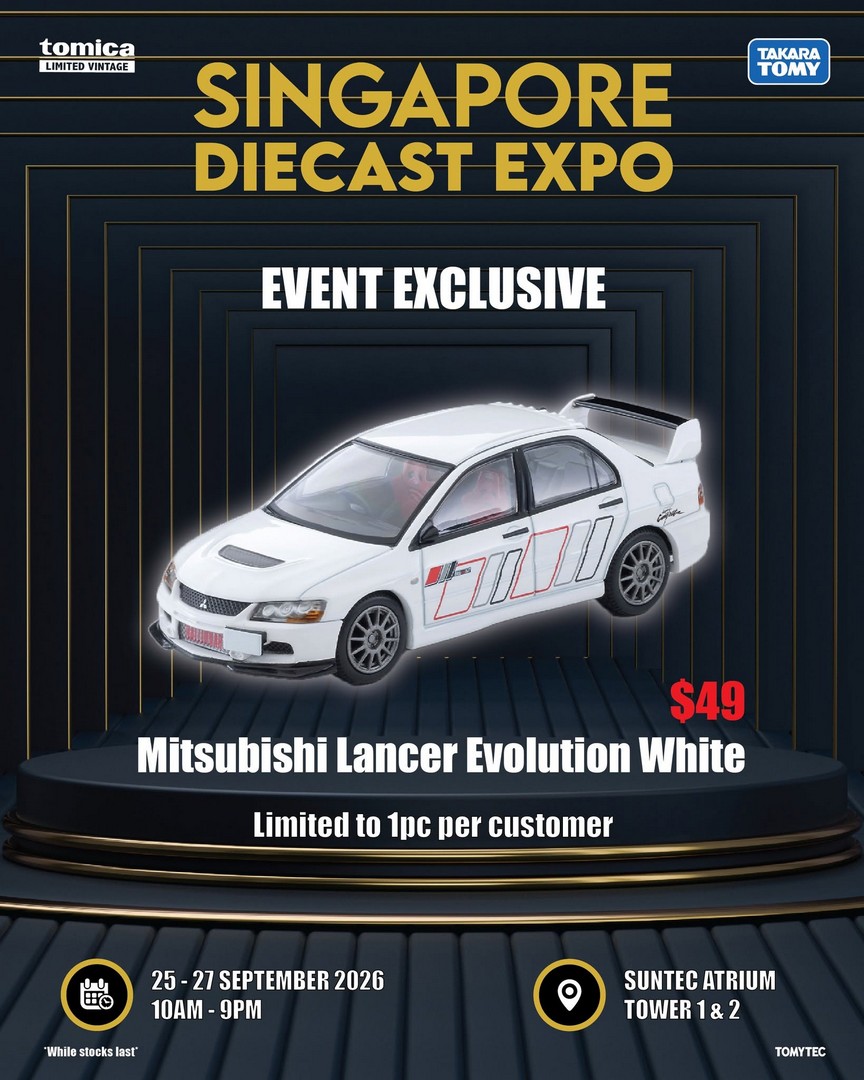Tomica-Singapore-Singapore-Die-cast-Expo-2026-Promotion-4 25-27 September 2026: Tomica Singapore: Singapore Die-cast Expo 2026 Promotion at Suntec City Atrium with Limited-Edition Die-casts, Gifts With Purchase and $5 Event Models
