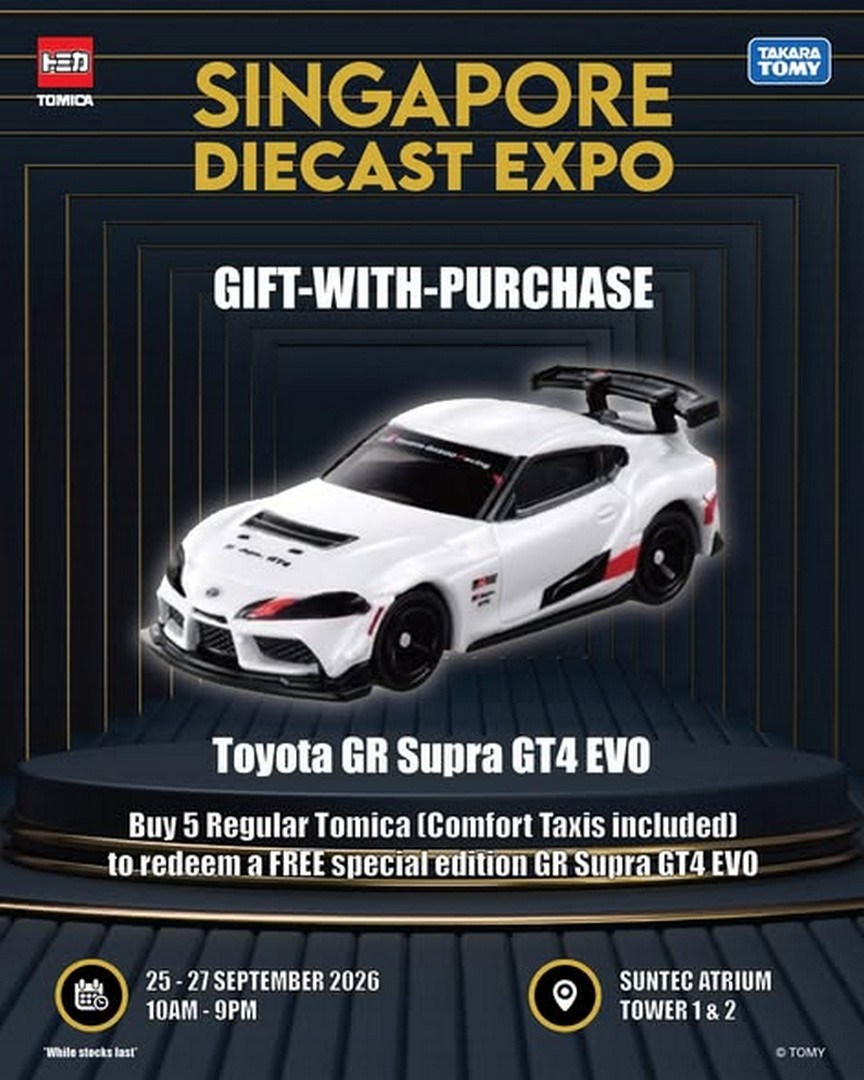 Tomica-Singapore-Singapore-Die-cast-Expo-2026-Promotion 25-27 September 2026: Tomica Singapore: Singapore Die-cast Expo 2026 Promotion at Suntec City Atrium with Limited-Edition Die-casts, Gifts With Purchase and $5 Event Models