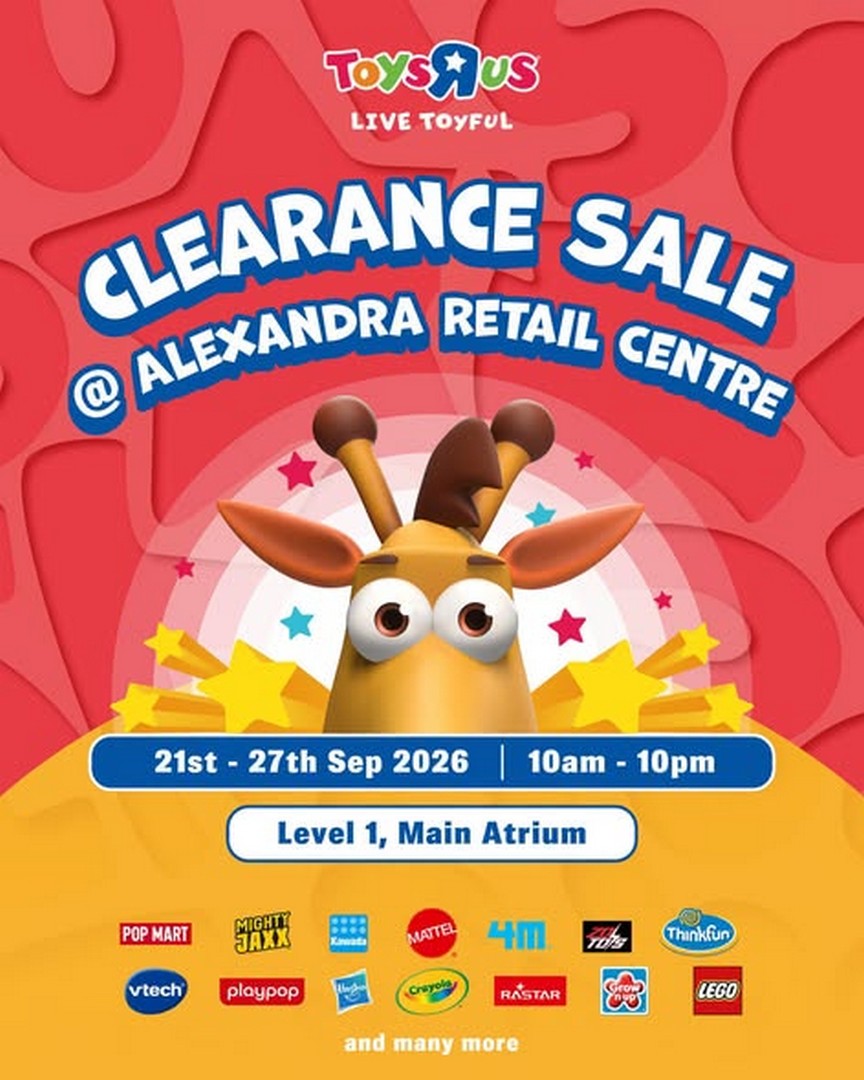 Toys-R-Us-Singapore-ARC-Clearance-Atrium-Sale-with-More-Items 21-27 September 2026: Toys"R"Us Singapore: ARC Clearance Atrium Sale with More Items